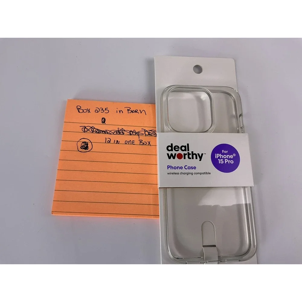 Deal Worthy Clear Phone Case‎ for iPhone 15 Pro Wireless Charging Compatible NEW